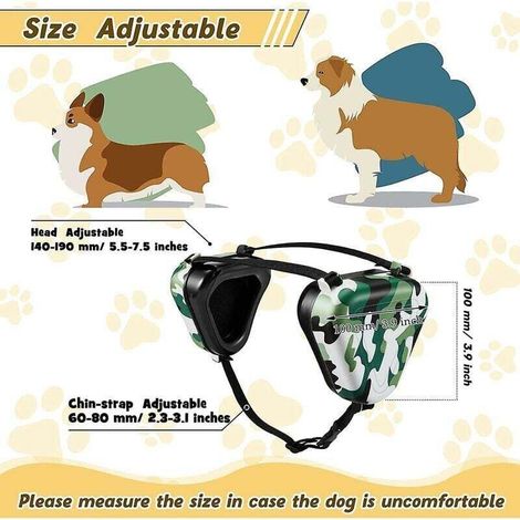 Cache-oreilles de protection contre le bruit des chiens - Casque antibruit pour chiens - Protection auditive - Feux d’artifice (1/2)
