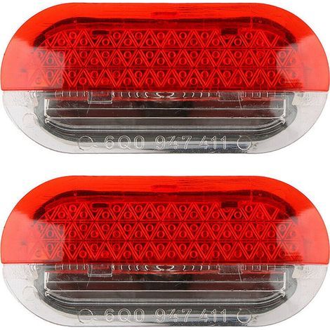 2X Lampe D'Avertissement de Courtoisie de Porte Intérieure de Voiture LED Qualité de la Lumière pour Beetle Mk4 1999-2004 1J0947411B 1J0 (1/2)