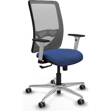 Silla de oficina piqueras y crespo Zulema gris aluminio (1/2)