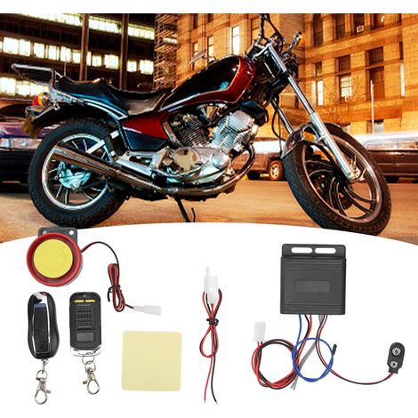 Alarme antivol pour moto et scooter, modèle universel (livré avec batterie intégrée) (1/5)