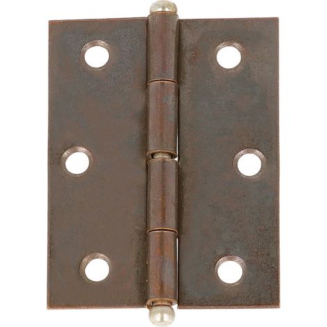 Cerniere pomoli sferici - 30 x 30 mm. - bronzato - 2 pz.