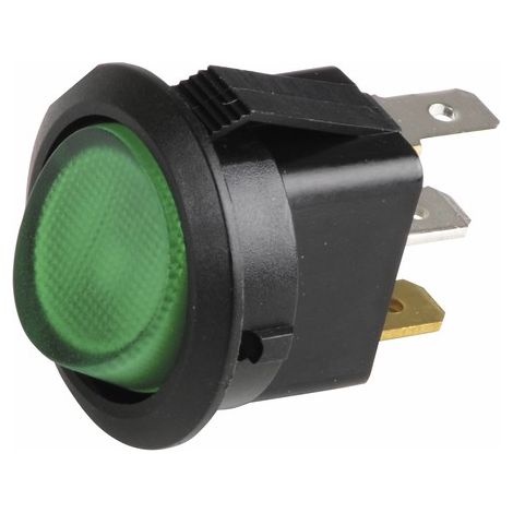 Interruttore unipolare Ø23 luminoso