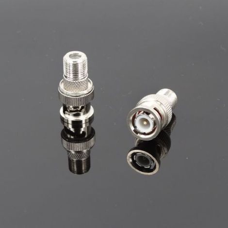 Q9 terminal adapter BNC male to F female, BNC to AV, high-quality security audio and video surveillance. (1/5)