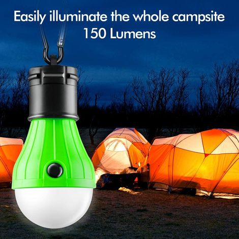 Lampara Led Para Tienda De Campaña - 3 Modos De Luz Alta/Baja/Strobe - Luz De Emergencia Portátil - 3 Led Integrados - 1 Unidad (1/5)