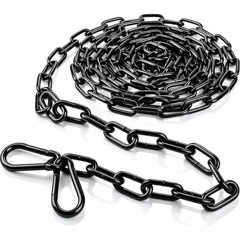 Chaîne Acier Noire Chaine Acier au Carbone 3 mm Chaines Metal (1/5)