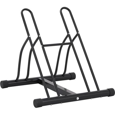 Support de vélo au sol autoportant pour 2 vélos acier