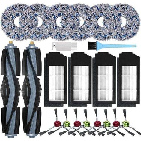 Accessoires pour Ecovacs Deebot X1 Omni / X1 e Omni / X1 Turbo Aspirateur, XU, 2 Brosse Principale, 8 Brosses Latérales, 6 Serpillièr - KZQ (1/4)