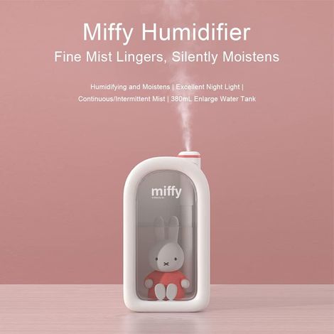 Mini humidificateur à ultrasons mignon 380ML avec veilleuse, fonctionnement silencieux pour chambre (1/5)