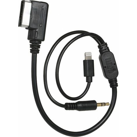 3.5mm AUX Interface Adapter Line-Fit for Audi VW MDI AMI MMI iPad iPhone 5 6S (1/5)