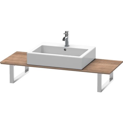 Duravit X-Large Console per lavabo da appoggio, 013C, con un foro, per nicchia, profondità 480 mm, Colore (anteriore/corpo): Ciliegio del Ticino - XL013C07373