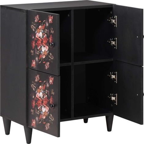 vidaXL Storage Cabinets Multicolour 60 x 33.5 x 75 cm Solid Mango Wood (1/4)