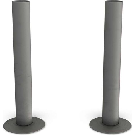 Talus - Natural Pewter Matte Pipe Covers 130mm