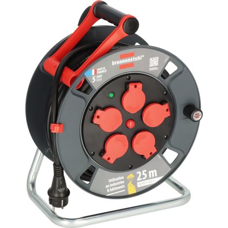 Kabelaufroller 300 KU 2201 Professional, 25 m H07RN-F 3G2,5, IP44 - BRENNENSTUHL - 9232201100 (1/5)