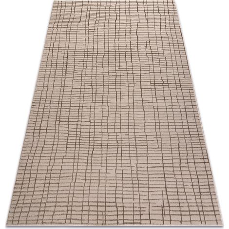 Alfombra AURA J1852A beige - Pauta, estructural, moderna beige 80x150 cm (1/5)