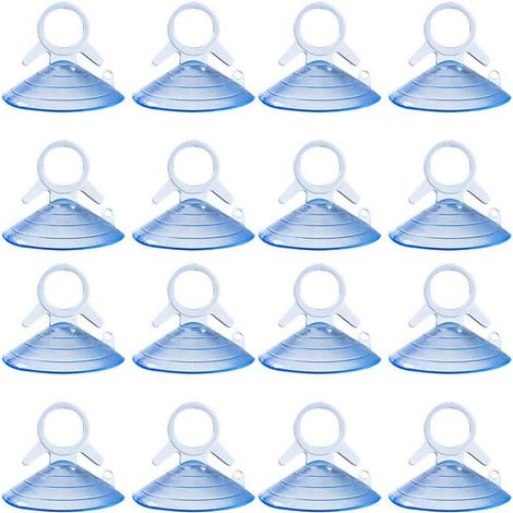 Lot de 40 ventouses rondes en PVC transparent sans crochets pour voiture, pare-soleil, fenêtre, salle de bain, cuisine (1/5)