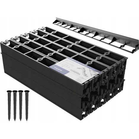 Rasenrandbegrenzung 30 m + 240 Stifte 50 mm Polnisches Produkt (1/5)