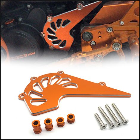 Motorcycle chain guard, chain guard accessories, CNC modified front sprocket and chain guard for KTM 390 DUKE 390