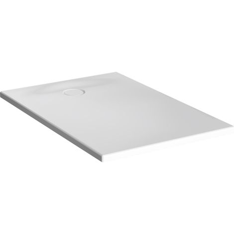 VitrA Receveur de douche rectangle Leaf 120x80 cm - Acrylique blanc mat texturé, recoupable, ultra-plat (1/5)