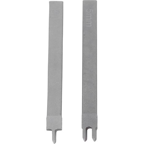 Poinçon à cuir en acier inoxydable de 5 mm à une ou deux dents, un outil de bricolage pour la fabrication d'articles en cuir, de poinçons à coudre et de bottes. (1/5)