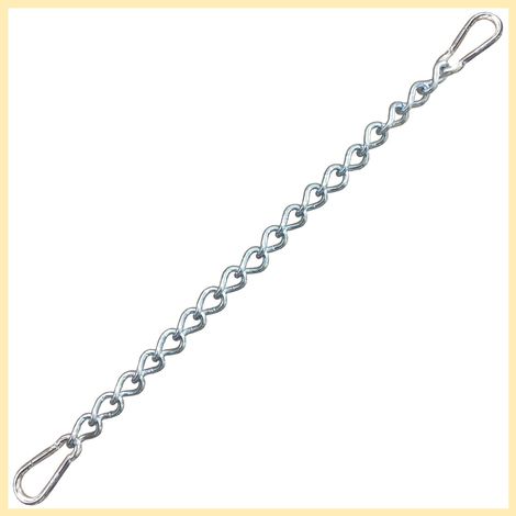 Chaîne avec Deux mousquetons, Fixation Variable pour Chaise hamac  jusqu'à 230 kg (Chaîne 66 cm) (1/3)