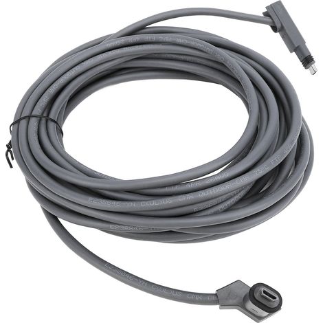 Câble satellite rectangulaire IP68 étanche âme cuivre gaine caoutchouc pour V2 4,6m/15ft (1/5)