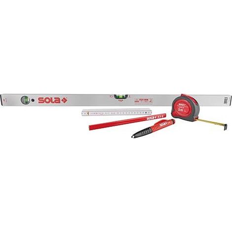 Kit Promo Sola® avec Niveaux en aluminium, 5 pièces
