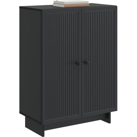 Maison La Vie - Buffet Salon Moderne - Meuble de rangement - Noir 66 x 34,5 x 90 cm Bois d'ingénierie bu4926 (1/5)