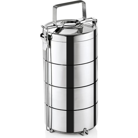 Conteneur isotherme à étages 3 bacs de 0,6 ltr Ø 14 cm inox - Was Germany
