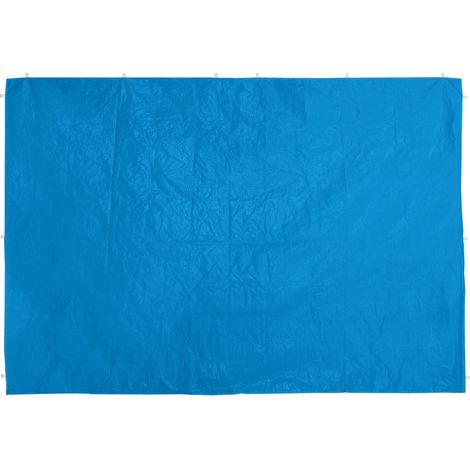 Set di 2 pareti laterali per tenda da giardino 150 x 200 cm protezione solare vento intima in PE blu 130010635