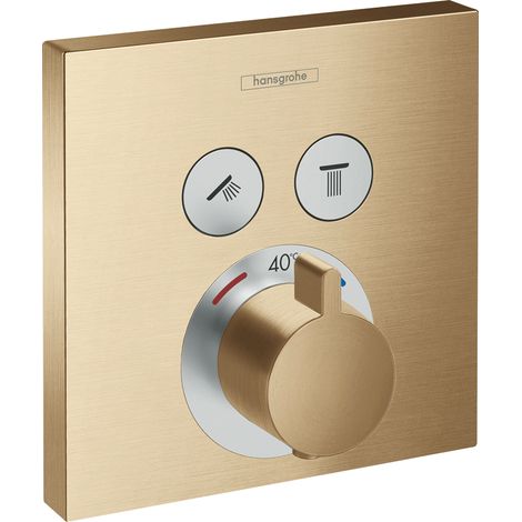 Thermostat encastré ShowerSelect ensemble prêt avec 2 consommateurs BBR