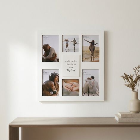 Multi Aperture Photo Frame with Quote (1/2)