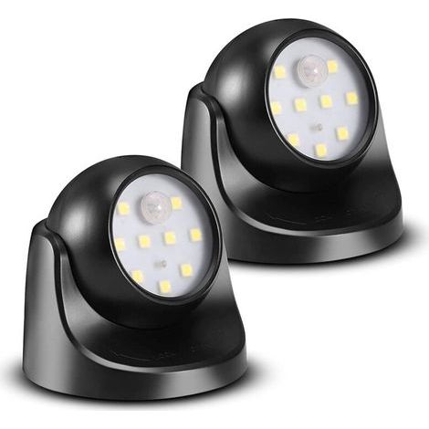 Projecteur LED sans fil 150 Lumen avec détecteur de mouvement – Sphère amovible – Rotation 360° – Éclairage extérieur et intérieur (1/5)