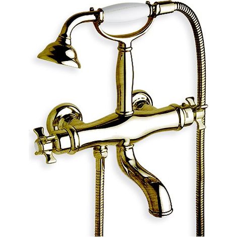 BAIN DOUCHE CHAMBORD THERMOSTATIQUE COMPLET VIEUX BRONZE - CRISTINA ONDYNA CN18292