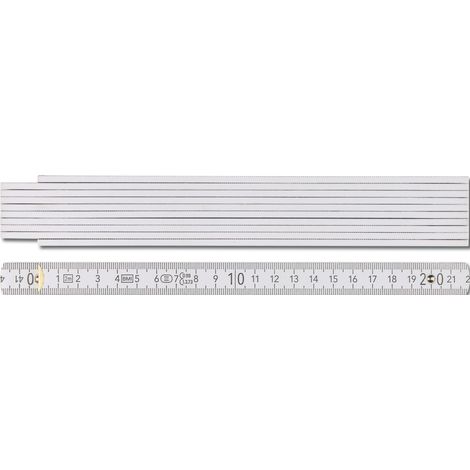 Échelle de mesure 9072 L.2m l.16mm mm/cm EG III Hêtre blanc (1/4)