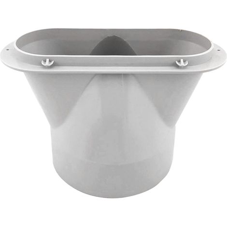 Abluftschlauchadapter für tragbare Klimaanlagenschläuche, Flachmundanschluss (13 cm) (1/5)