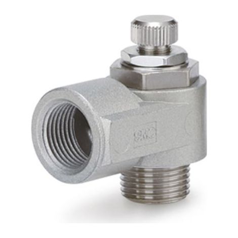 Régulateur de débit SMC AS, G 1/4, R1/4pouce ( Prix pour 1 )