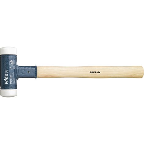Wiha Schonhammer rückschlagfrei, sehr hart mit Hickory-Holzstiel, Rund-Schlagkopf 30, 350 mm (39008) (1/2)