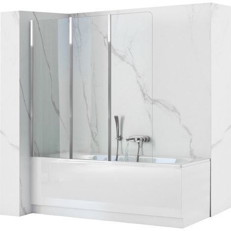 Bathtub Screen REA Agat-3 Chrome 120 (1/5)