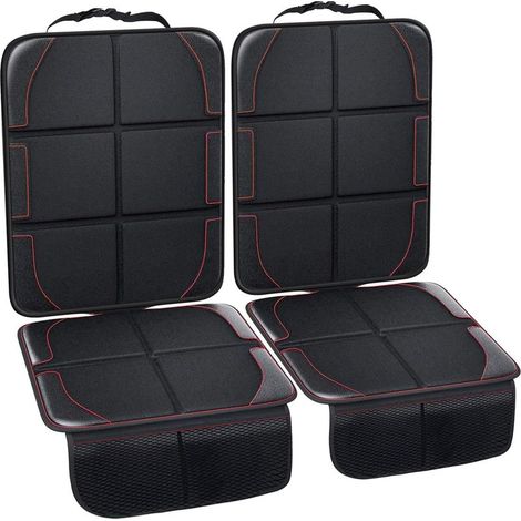 2 Pièces Protection de Sièges de Voiture,Protèges Protecteur de siège de Voiture,Protecteur de Siege de Auto pour Enfants,Couvre Siège Auto Antidérapage,Taille Universelle avec Organisateur (1/5)