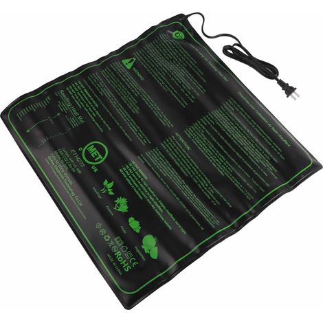 Tapis chauffant étanche pour semis, chaud, sûr et efficace pour la germination des graines de plantes d'intérieur. Prise US 100-120 V. (1/5)