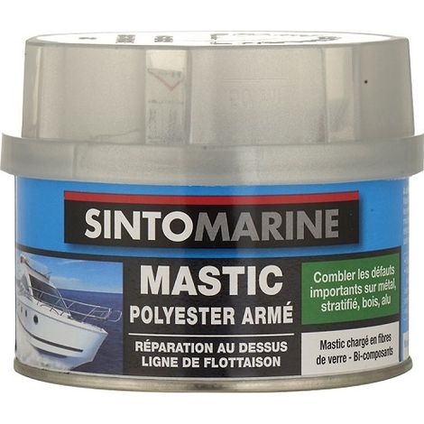 Sintomarine Masilla de poliéster blanca 330g + 10g catalizador