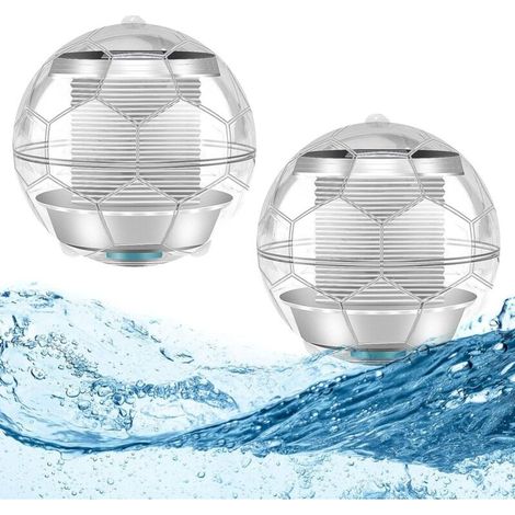2 Pack Lampe Solaire Exterieur Decorative, 7 Colorée Changement Lampe Boule Solaire LED Lampe Flottante Piscine étanche pour Bassin Jardin, Pool, Piscine, Etang, Plein Air, Décoration de Fête (1/5)