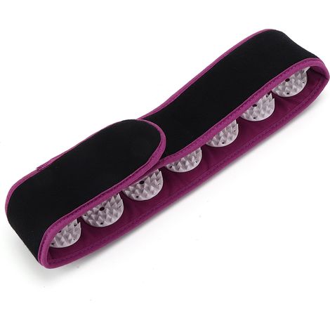 Bandeau portable d'acupuncture et de massage pour soulager la douleur, bandeau de massage pour le yoga et le fitness, violet. (1/5)