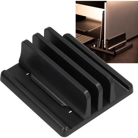 Deerway Laptopständer, Vertikalständer, Computerständer, Desktop-Aufbewahrungsbasis für Macbook Pro, Vertikalständer für Mac-Laptops mit zwei Öffnungen. (1/5)