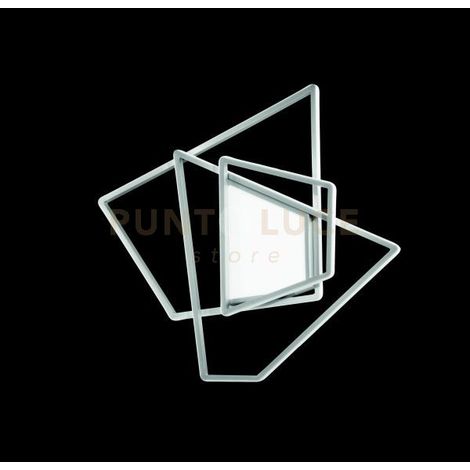 PLAFONIERA GALAXY MEDIA SILVER 4000k 3650lm 90w DIMMERABILE L.63CM