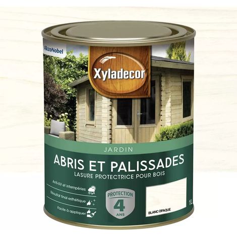 Lasure Xyladécor Abris et palissades Blanc opaque 1 L (1/3)