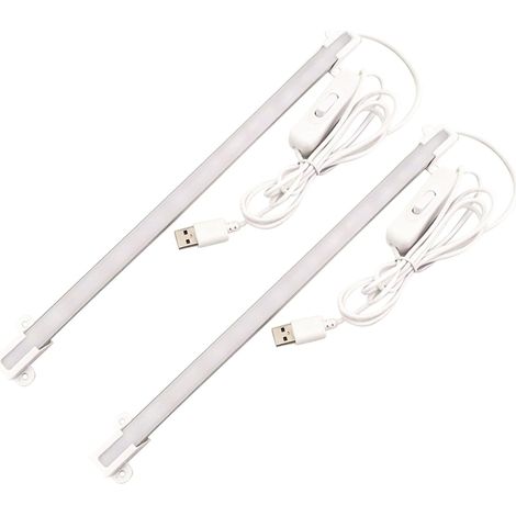 Homoyoyo 2 pièces Lampe de Lecture LED USB Portable Barre (1/5)