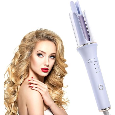 Boucleur automatique à cheveux, fer à friser 3,2 cm, lisseur rotatif portable, chauffe rapide, usage voyage, rotation auto facile (1/5)