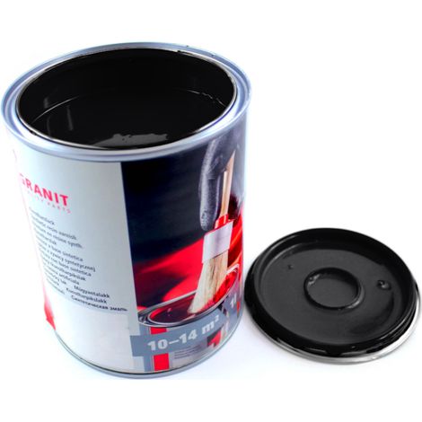 Barniz de pintura negro intenso RAL 9005 Nopolux Wilckens Granite, lata de 1 l (1/3)