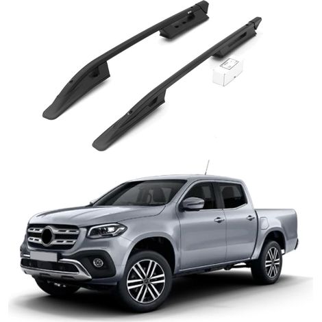 TURTLE kompatibel mit Mercedes-Benz X-Class 2018-2020 Dachreling Falcon Schwarz (1/2)
